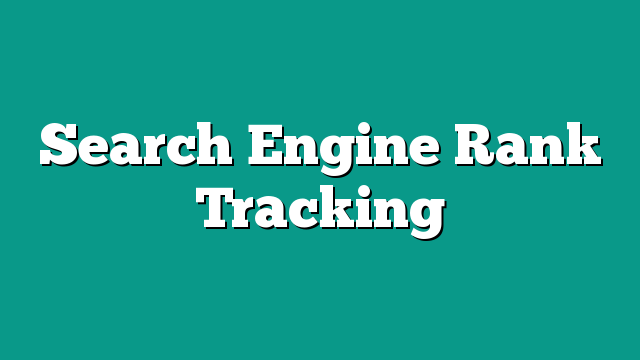 search rank tracking